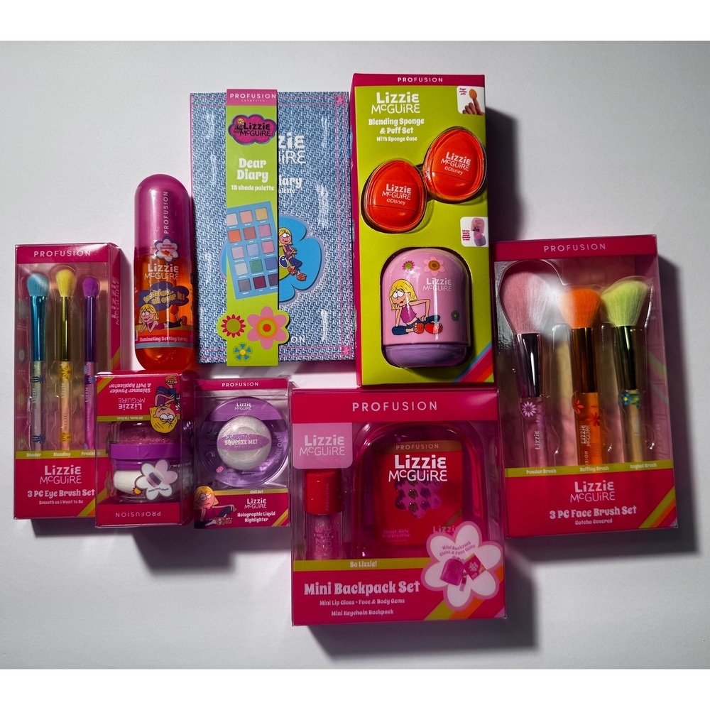Profusion NEW Disney Y2K Lizzie McGuire Makeup Collection 8pc Set Diary Palette